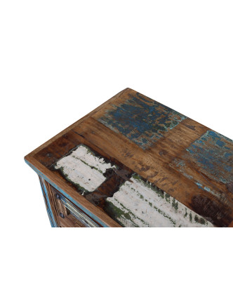 Nočný stolík v "GOA" štýle z teakového dreva, 50x40x75cm