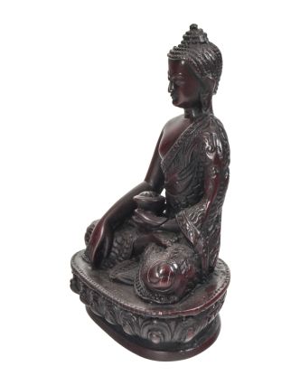 Budha Šakjamúni, sediaci, vínová živica, 14cm