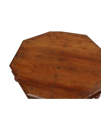 Čajový stolík z teakového dreva, 75x75x18cm