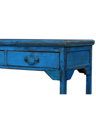 Písací stôl z teakového dreva so šuplíkmi, 105x53x76cm
