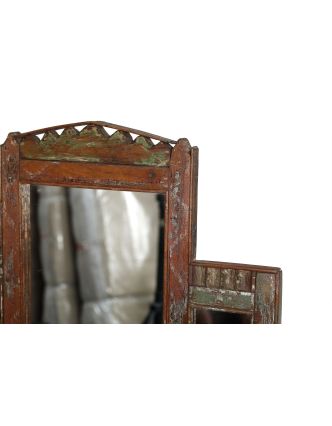 Zrkadlo v ráme z teakového dreva, 63x3x68cm