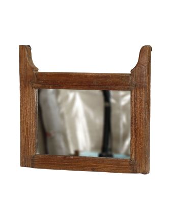Zrkadlo v ráme z teakového dreva, 55x5x52cm