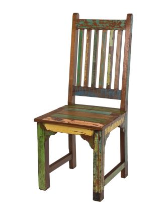 Stolička v "Goa" štýle z teakového dreva, 45x45x106cm