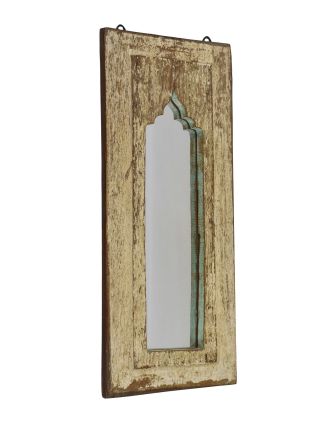 Zrkadlo v ráme z teakového dreva, 26x3x59cm