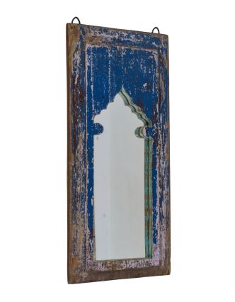 Zrkadlo v ráme z teakového dreva, 27x2,5x57cm