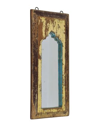 Zrkadlo v ráme z teakového dreva, 24x3x56cm