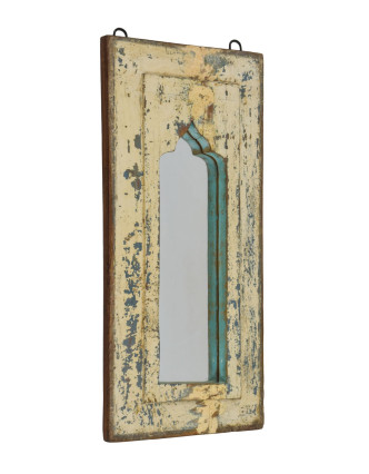 Zrkadlo v ráme z teakového dreva, 24x3,5x51cm