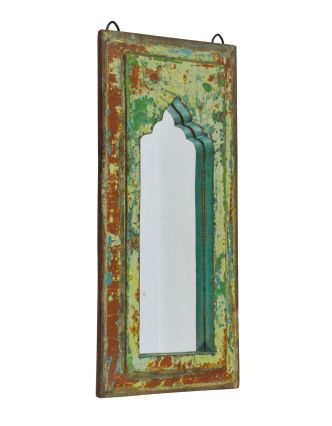 Zrkadlo v ráme z teakového dreva, 23x4x50cm