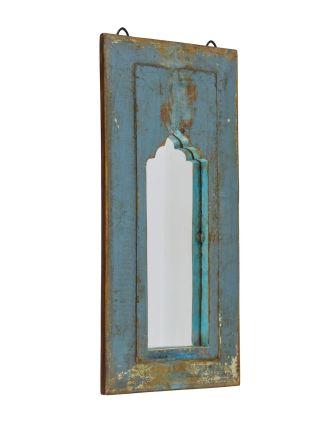 Zrkadlo v ráme z teakového dreva, 23x3x52cm