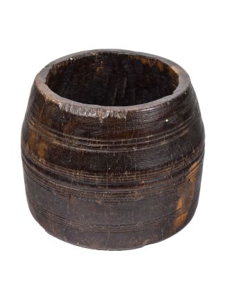 Stará drevená nádoba, 15x15x14cm