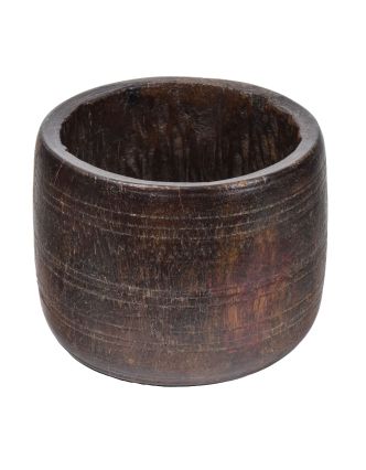 Stará drevená nádoba, 15x15x12cm
