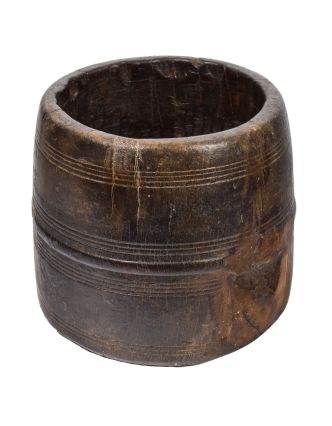 Stará drevená nádoba, 15x15x15cm