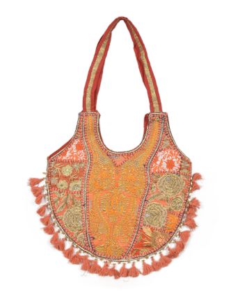 Unikátna taška z Gudžarátu, ručne vyšívaná, 45x35cm