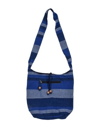 Taška cez rameno "Baba bag - Kerala", modrá, 36x37cm