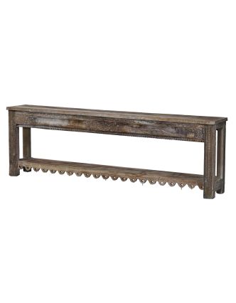 Konzolový stolík z teakového dreva, 262x39x83cm