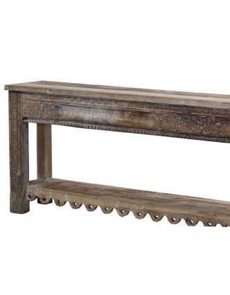 Konzolový stolík z teakového dreva, 262x39x83cm