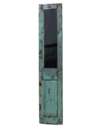Zrkadlo v ráme z teakového dreva, vyrobené zo starých dverí, 44x4x203cm