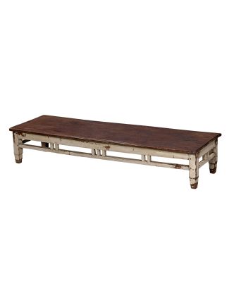 Nízky stolík z teakového dreva, 165x55x31cm