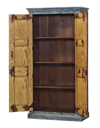 Skriňa z teakového dreva, staré dvere, 104x46x195cm