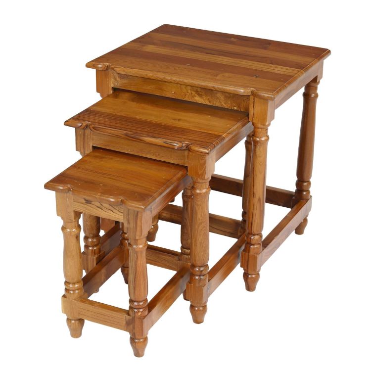 Set stoličiek z teakového dreva, 55x45x60cm