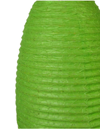 Zelený papierový lampión osie hniezdo, ručný papier, 29x50cm