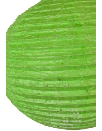 Zelený papierový lampión osie hniezdo, ručný papier, 33x30cm