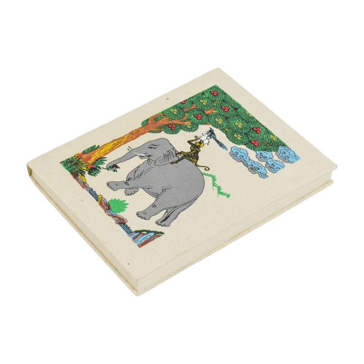 Notes "Spiritual Friends", ručný ryžový papier 13x17x2cm, 45 listov