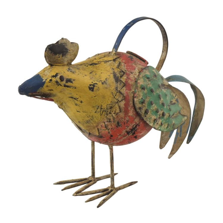 Kanvička kohút, ručne farbená, 34x16x30cm