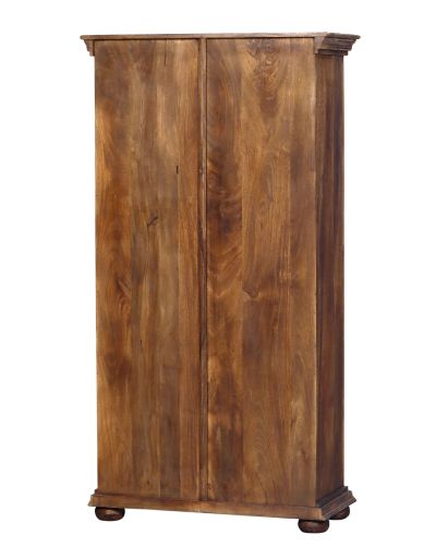 Skriňa z mangového dreva, ručné rezby, 94x50x189cm