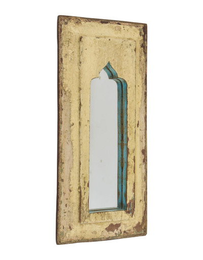 Zrkadlo v ráme z teakového dreva, 20x3x44cm