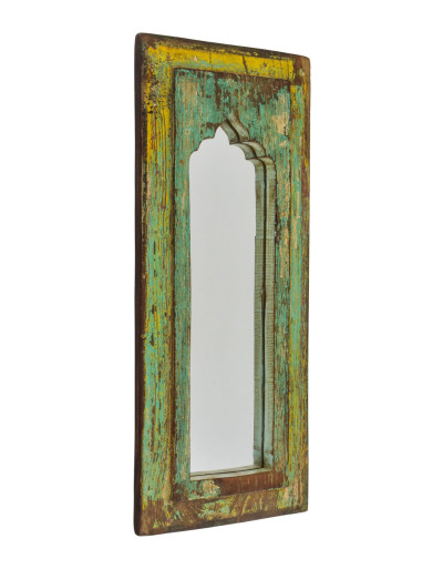 Zrkadlo v ráme z teakového dreva, 21x3x51cm
