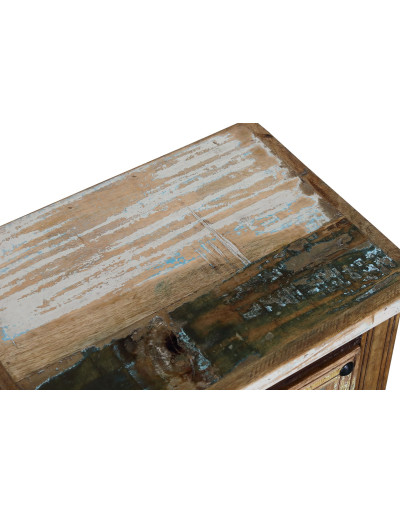 Nočný stolík z recyklovaného dreva, 40x30x60cm