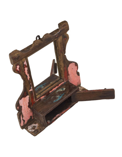 Staré zrkadlo s poličkou, 31x8x34cm