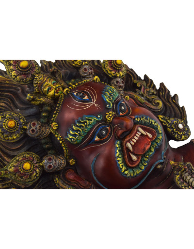Maska Bhairab, ručne maľovaná, živica, 26x12x33cm