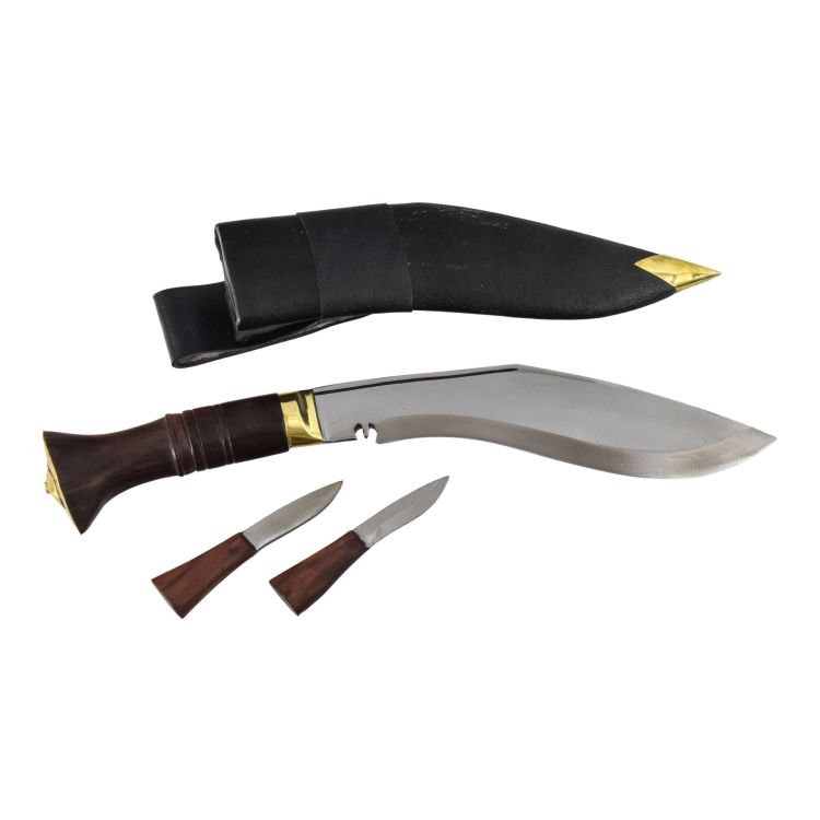 Khukri nôž, "Nepal Police", 9", drevená rukoväť, nôž 36cm, čepeľ 23cm