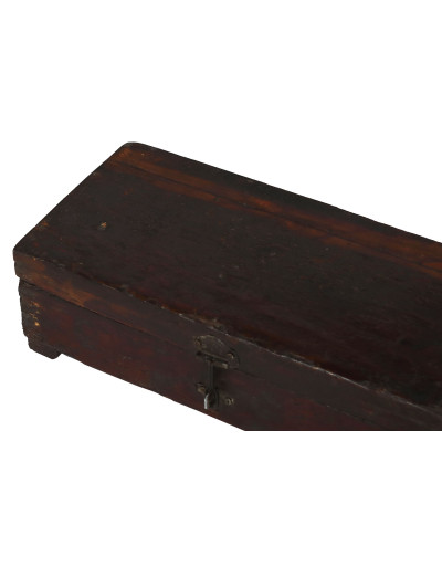 Stará truhlička z teakového dreva, 38x18x11cm
