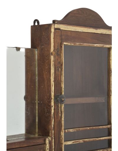 Staré zrkadlo s poličkou, 57x16x45cm