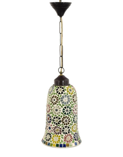 Sklenená mozaiková lampa, 15x30cm