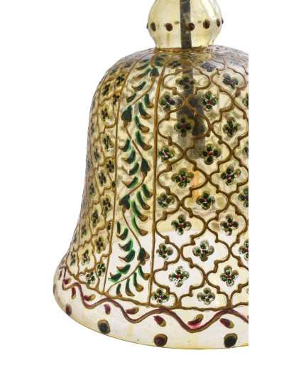 Sklenená lampa v orientálnom štýle, ručne maľovaná, 24x33cm