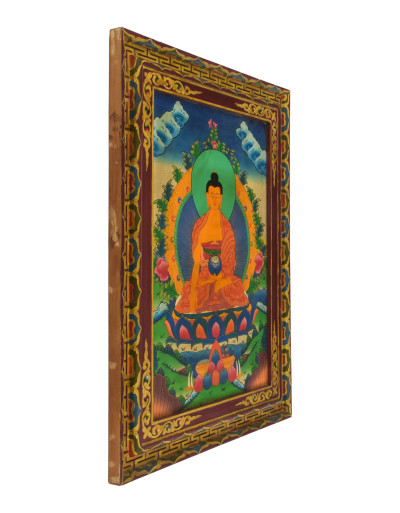 Budha Šákjamúni, ručne maľovaný obraz, 72x94cm