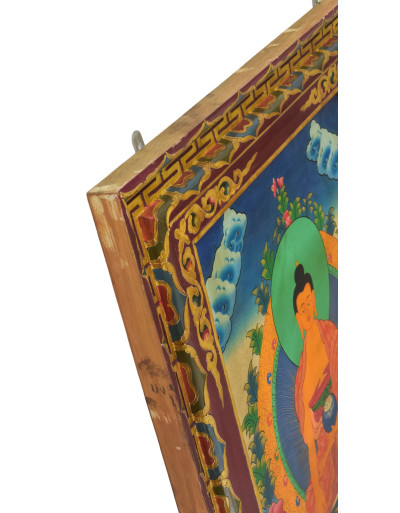 Budha Šákjamúni, ručne maľovaný obraz, 72x94cm