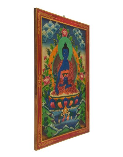 Uzdravujúca Budha, ručne maľovaný obraz, 61x83cm