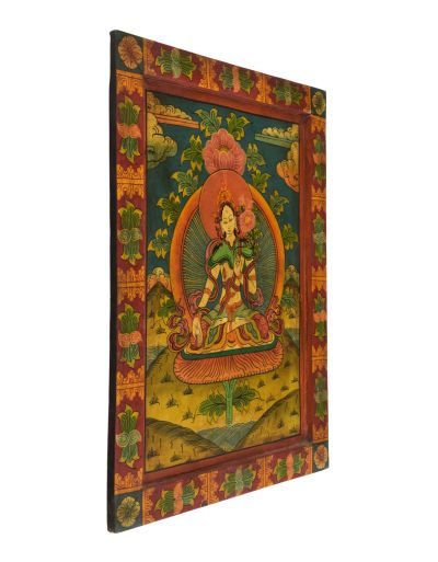 Biela Tara, ručne maľovaný obraz, 49x66cm