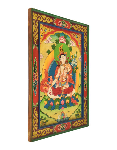 Biela Tara, ručne maľovaný obraz, 51x66cm