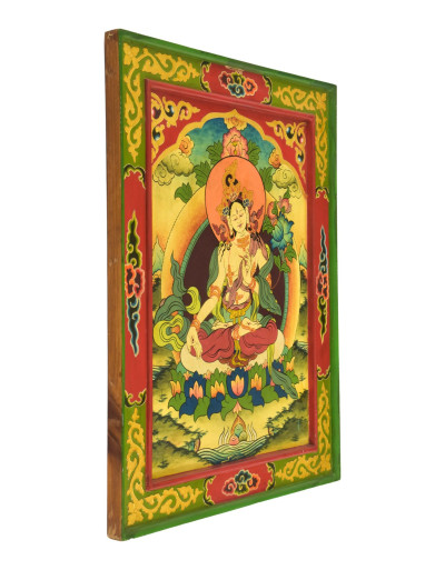 Biela Tara, ručne maľovaný obraz, 51x66cm