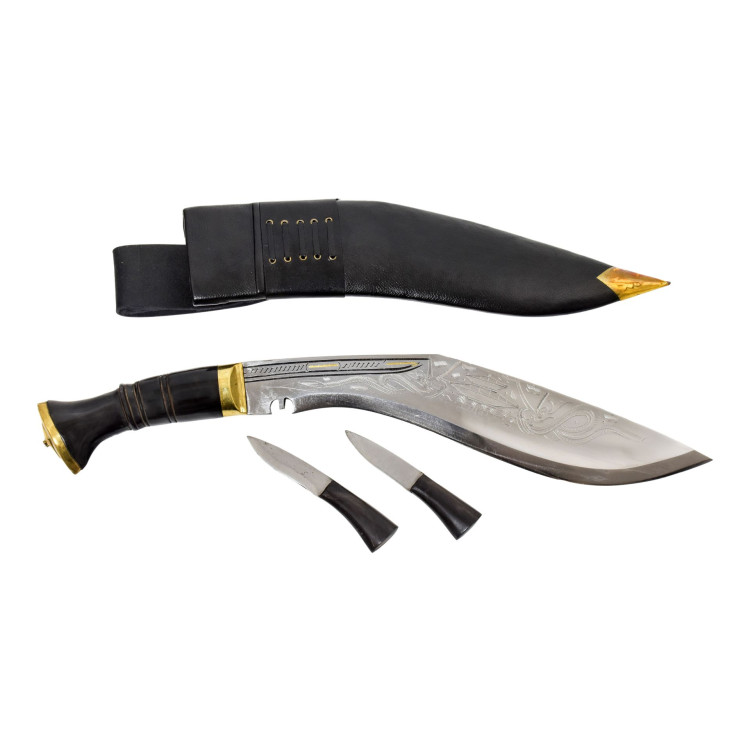 Khukri Bhojpure Dragon 14", rohovinová rukoväť, nôž 50cm, čepeľ 36cm
