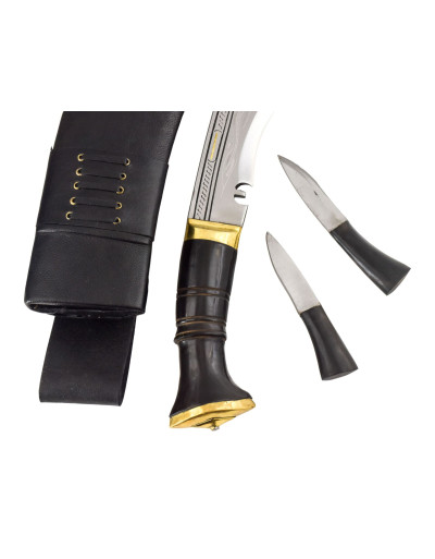 Khukri Bhojpure Dragon 14", rohovinová rukoväť, nôž 50cm, čepeľ 36cm
