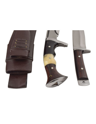 Khukri - Custom join handle with utility knife 13", nôž 49cm čepeľ 32cm