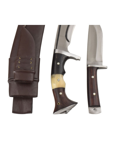 Khukri - Custom join handle with utility knife 13", nôž 49cm čepeľ 32cm