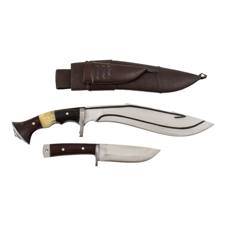 Khukri - Custom join handle with utility knife 13", nôž 49cm čepeľ 32cm